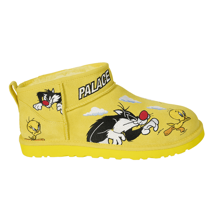 Palace x Looney Tunes x UGG Classic Ultra Mini Boot 'Yellow' — Yellow