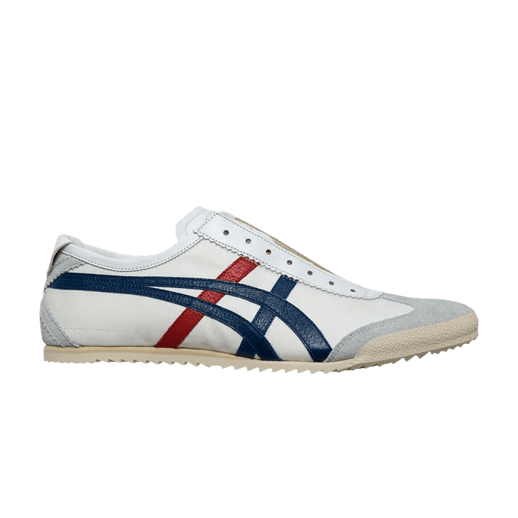 Onitsuka Tiger Mexico Slip-On Deluxe 'White Blue Red' — White/Asics Blue/Red