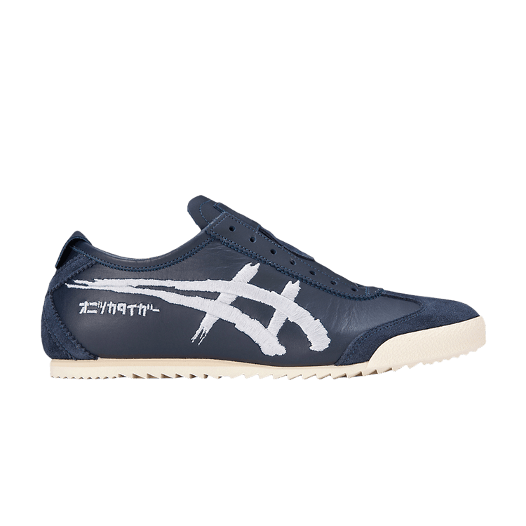 Onitsuka Tiger Wmns Mexico Slip-On Deluxe 'Peacoat Pure Silver' — Peacoat/Pure Silver