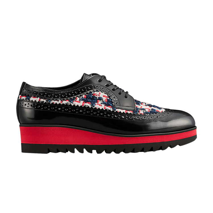 Onitsuka Tiger Wmns Brogue 'Black Classic Red Tweed' — Black/Classic Red