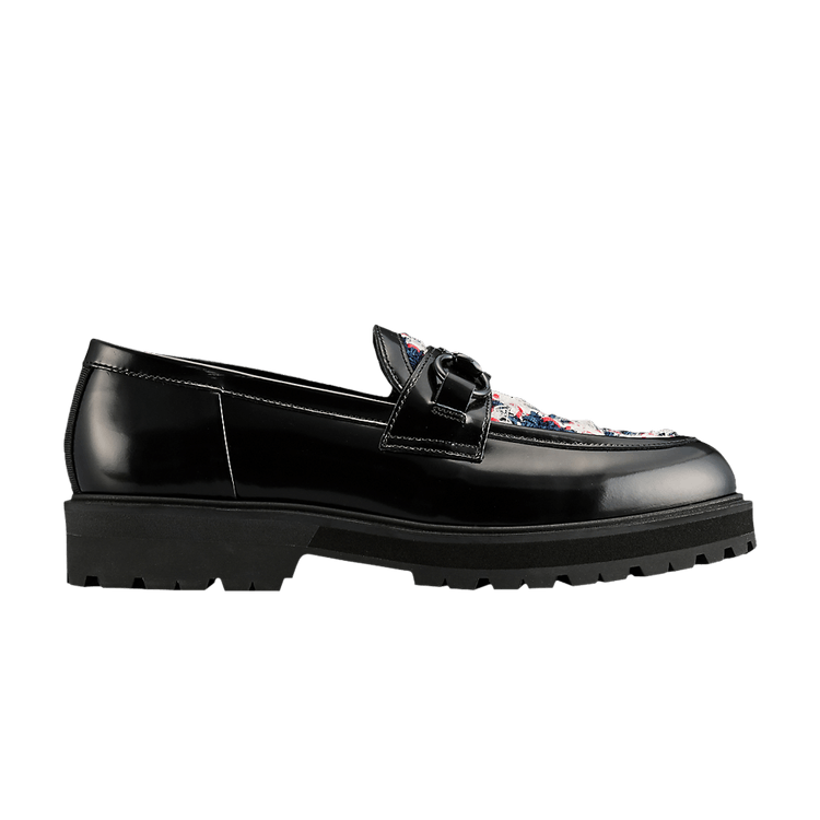 Onitsuka Tiger Wmns Bit Loafer 'Black Classic Red Tweed' — Black/Classic Red