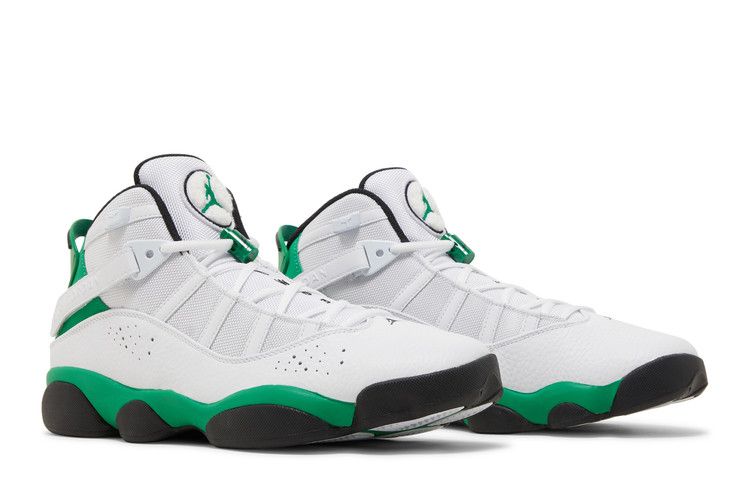 Air Jordan 6 Rings 'White Lucky Green' — White/Black/Lucky Green