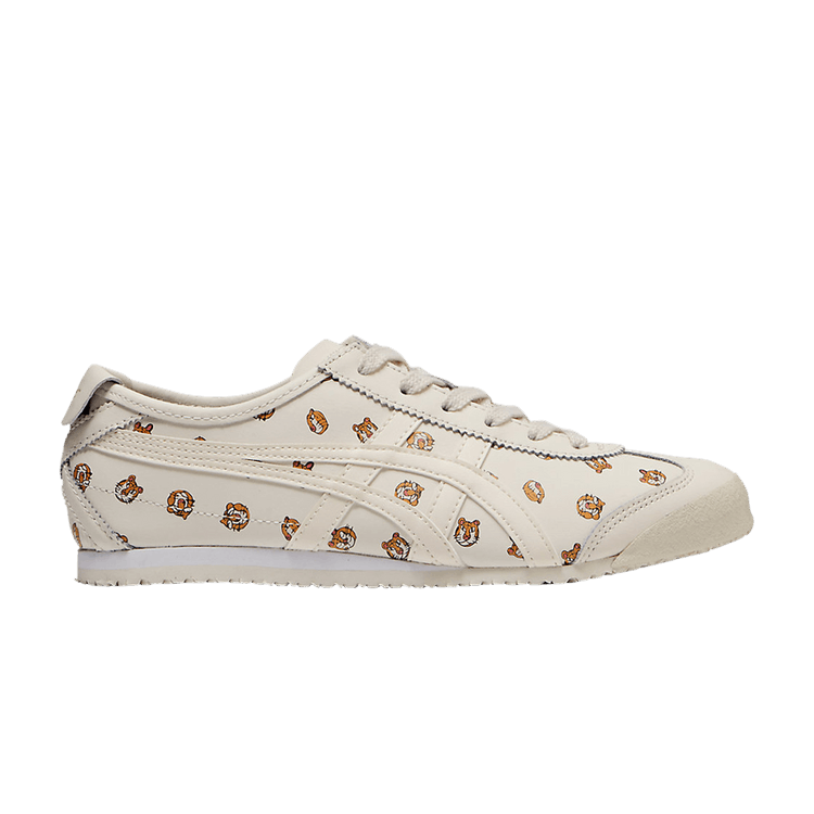 Onitsuka Tiger Mexico 66 'Allover Tiger Face' — Cream/Cream