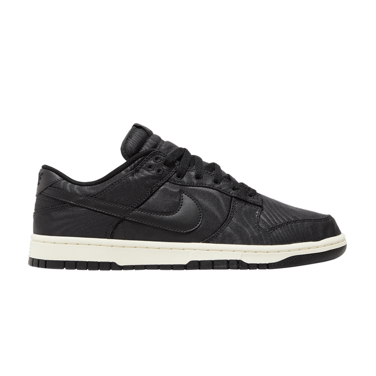 Nike Dunk Low 'Black Canvas' — Black/Black/White