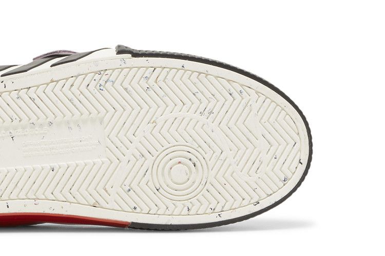 Off-White Floating Arrow Low Vulc Leather 'Black White Red' — Black/White/Grey