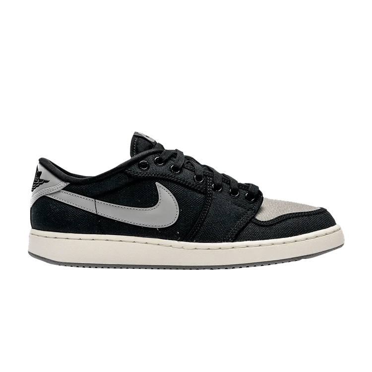 Air Jordan 1 KO Low 'Shadow' — Black/Sail/Medium Grey