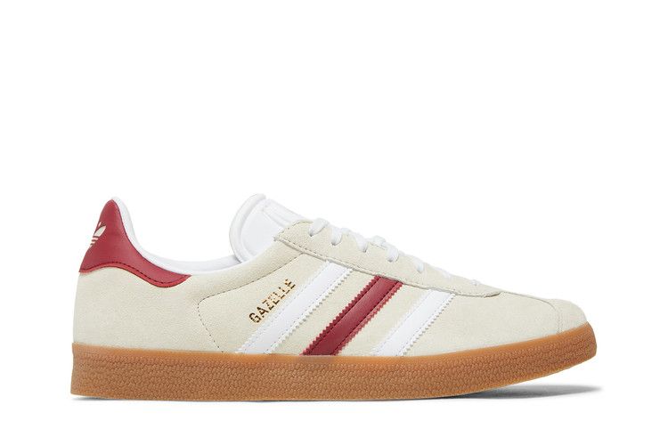 adidas Gazelle 'Aluminium Burgundy' — Aluminium/Cloud White/Collegiate Burgundy