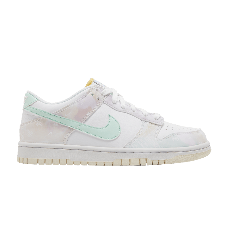 Nike Dunk Low GS 'Pastel Paisley' — White/White/Phantom/Mint Foam