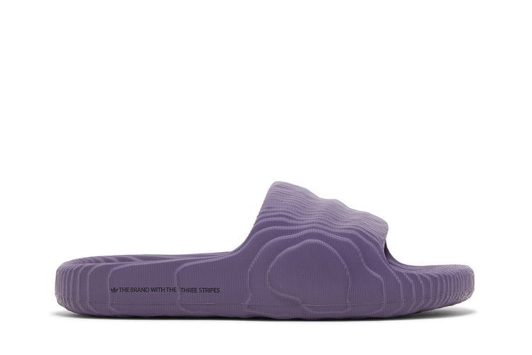 adidas Adilette 22 Slides 'Tech Purple' — Tech Purple/Tech Purple/Core Black