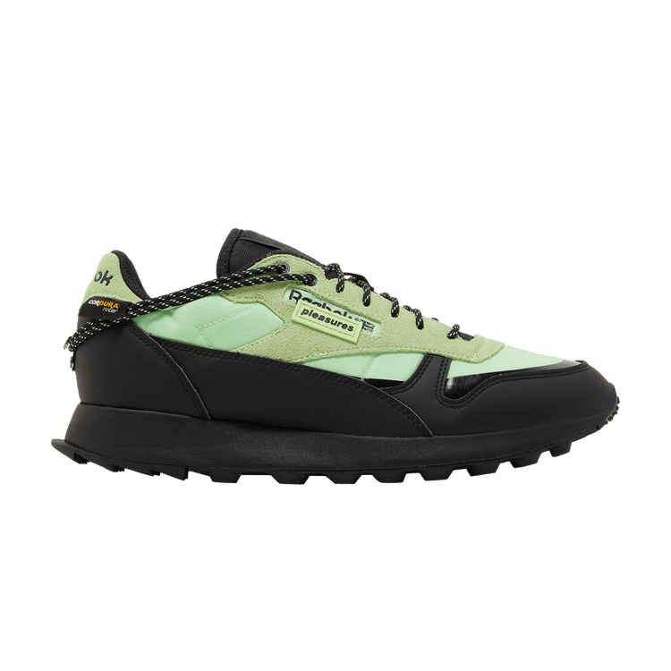 Pleasures x Reebok Classic Leather 'Neon Mint' — Neon Mint/Core Black/Core Black
