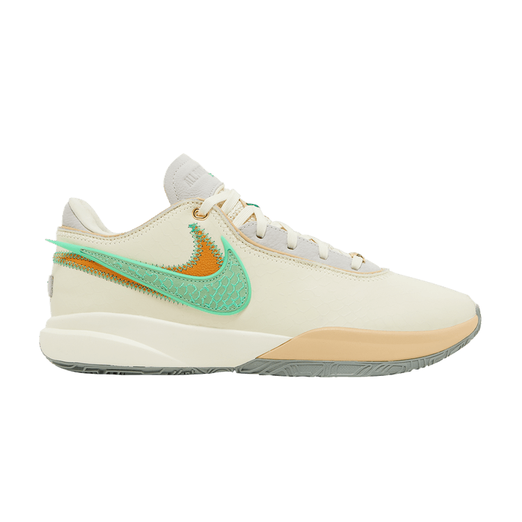 Florida A&M University x A.P.B. x Nike LeBron 20 'From Tally To The World - Coconut' — Coconut Milk/Electric Algae/Vivid Orange/Sesame/Mica Green/Phantom