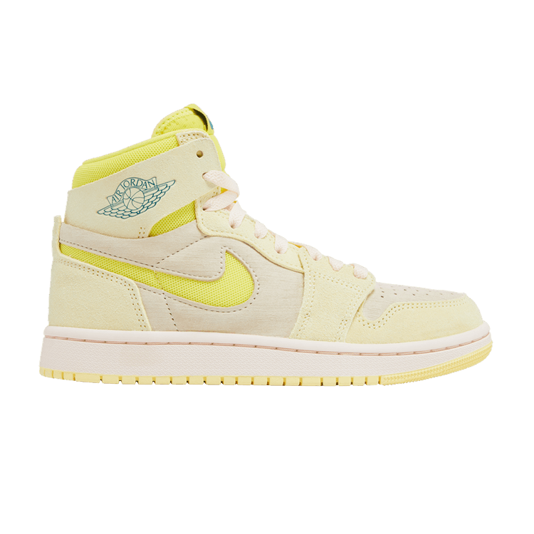 Wmns Air Jordan 1 High Zoom Comfort 2 'Citron Tint' — Citron Tint/Dynamic Yellow/Muslin/Sky J Teal/Guava Ice