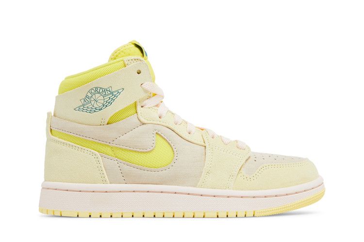 Wmns Air Jordan 1 High Zoom Comfort 2 'Citron Tint' — Citron Tint/Dynamic Yellow/Muslin/Sky J Teal/Guava Ice
