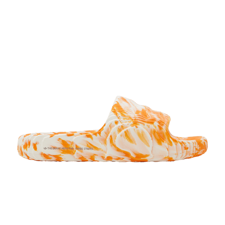 Adidas Adilette 22 Slides 'Bright Orange' — Bright Orange/Off White/Bright Orange