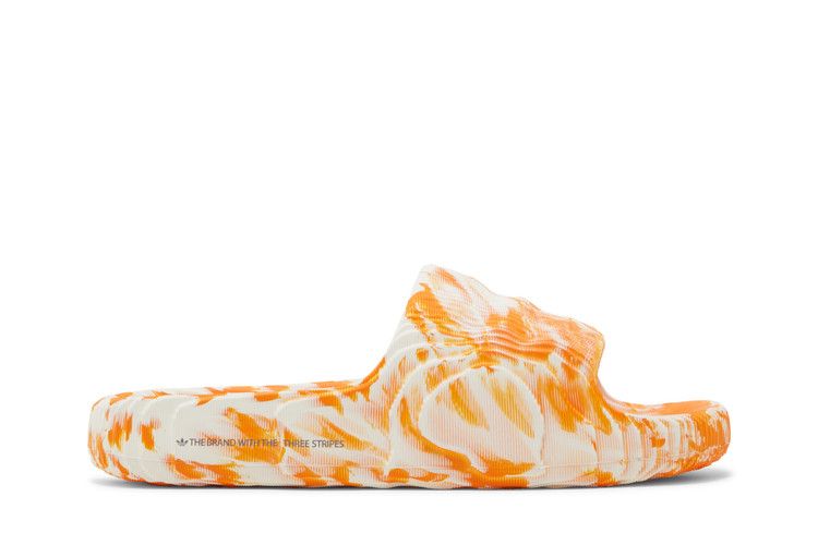 Adidas Adilette 22 Slides 'Bright Orange' — Bright Orange/Off White/Bright Orange
