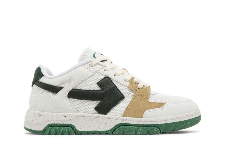 Off-White Out of Office Slim 'White Green' — White/Black/Beige/Dark Green
