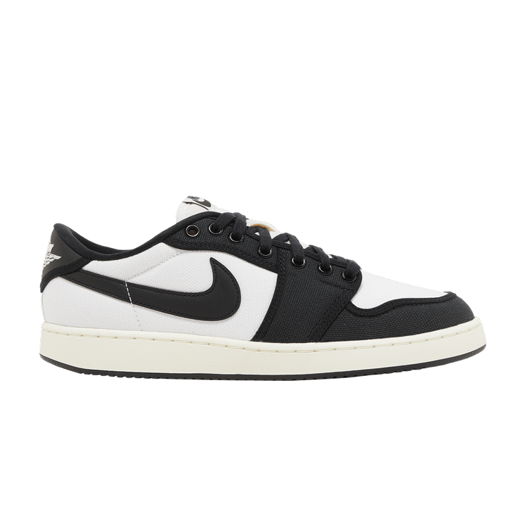 Air Jordan 1 KO Low 'Black White' — White/Black/Sail