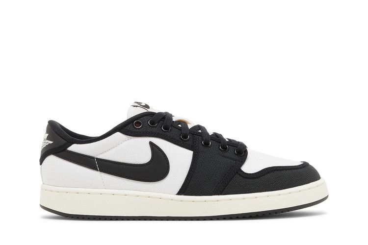 Air Jordan 1 KO Low 'Black White' — White/Black/Sail