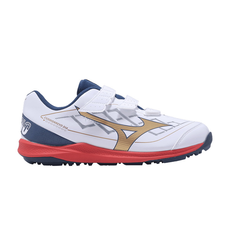 Mizuno CushionRevo DIA Trainer Wide 'White Blue Red' — White/Blue/Red