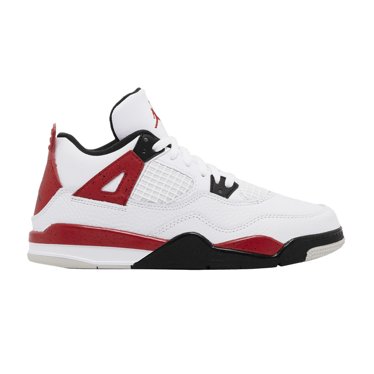 Air Jordan 4 Retro PS 'Red Cement' — White/Fire Red/Black/Neutral Grey