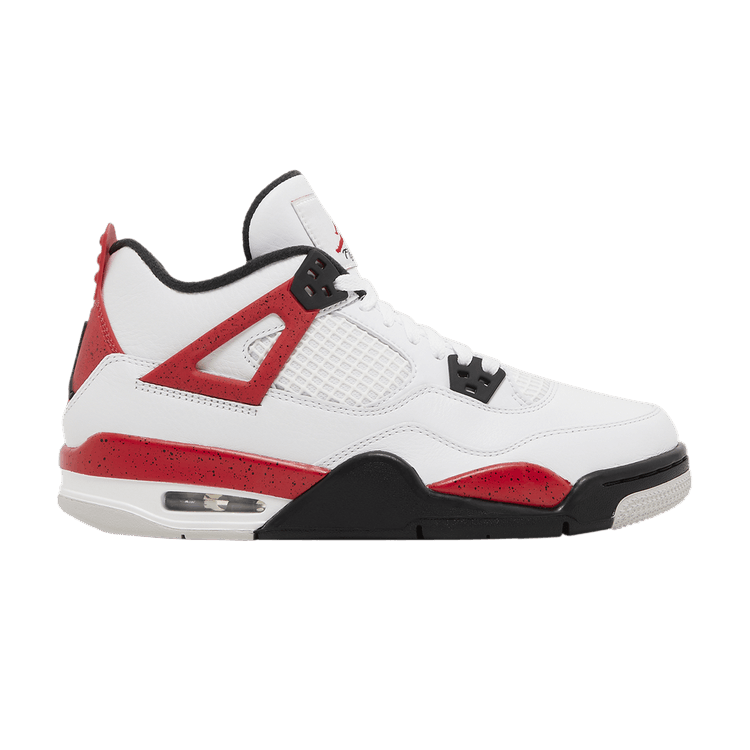 Air Jordan 4 Retro GS 'Red Cement' — White/Fire Red/Black/Neutral Grey