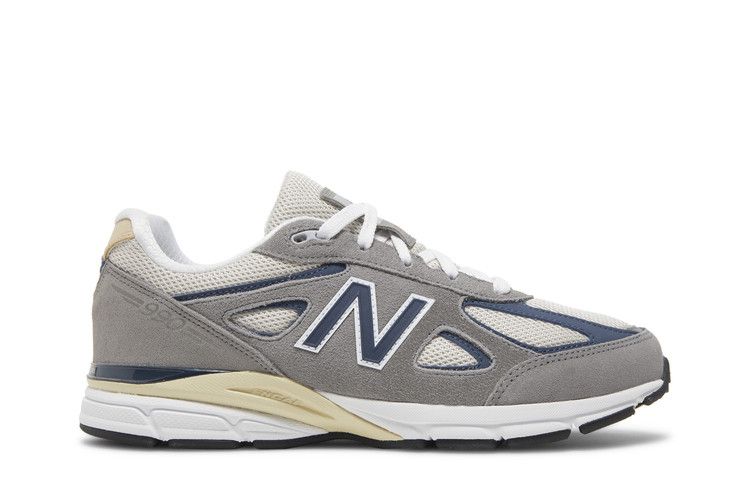 New Balance 990v4 Big Kid 'Grey Day 2023' — Marblehead/Vintage Indigo