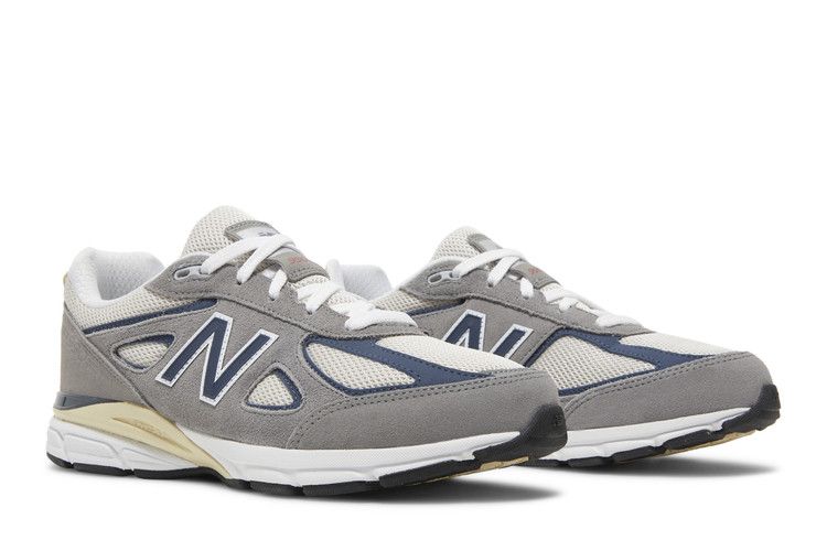 New Balance 990v4 Big Kid 'Grey Day 2023' — Marblehead/Vintage Indigo