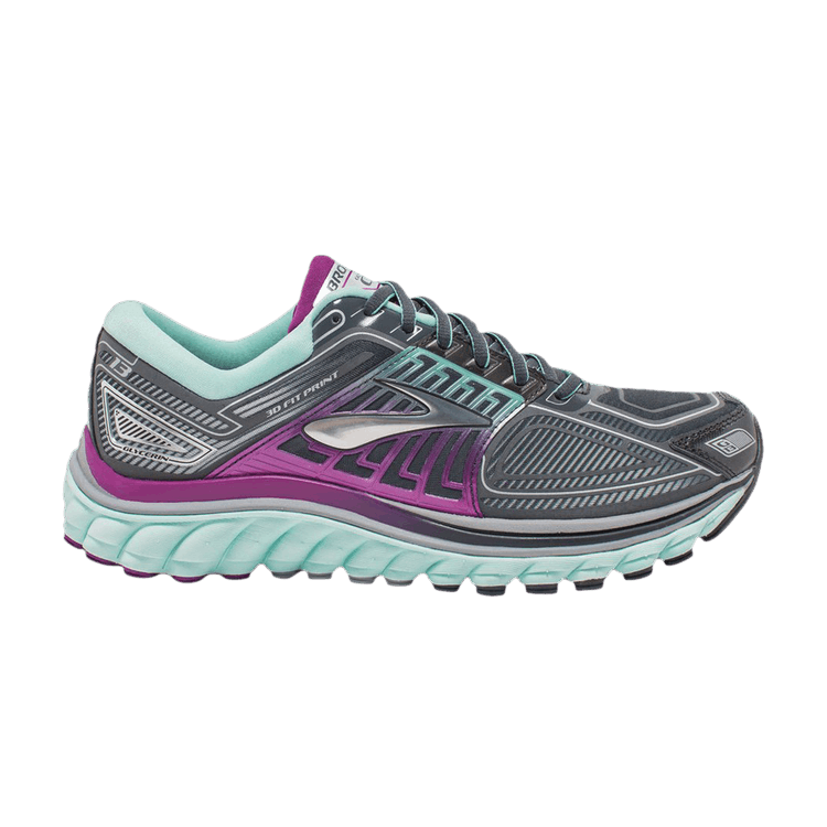 Brooks Wmns Glycerin 13 'Grey Mint Purple' — Grey/Mint/Purple/Silver