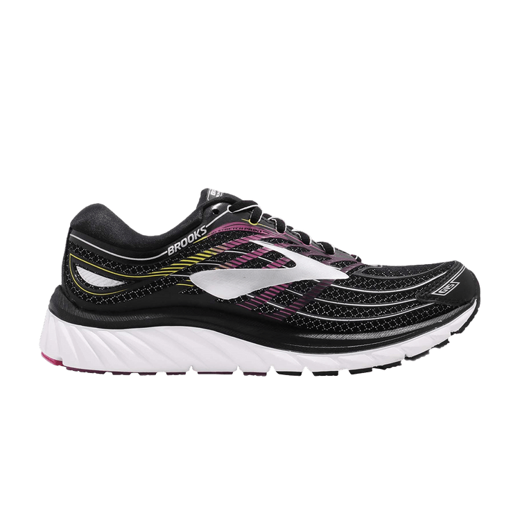 Brooks Wmns Glycerin 15 'Pink Peacock' — Black/Pink Peacock/Plum Caspia