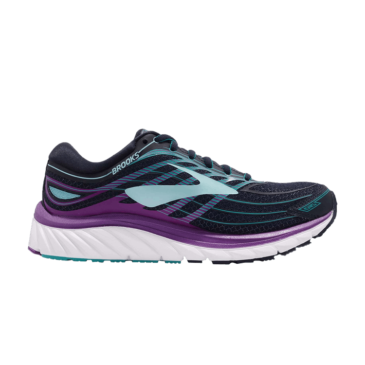 Brooks Wmns Glycerin 15 D Wide 'Purple Cactus Flower' — Evening Blue/Purple Cactus Flower/Teal Victory