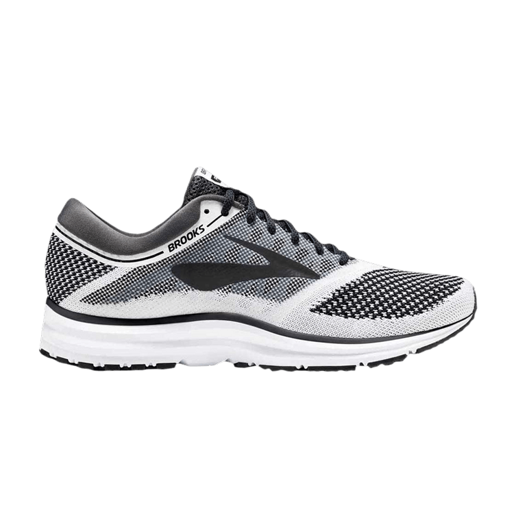Brooks Wmns Revel B Wide 'White Black' — White/Anthracite/Black