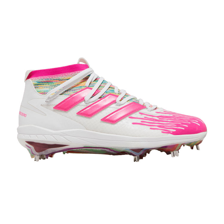 Adidas Adizero Afterburner 8 NWV 'Dripped Out - White Shock Pink' — Cloud White/Shock Pink/Pulse Aqua