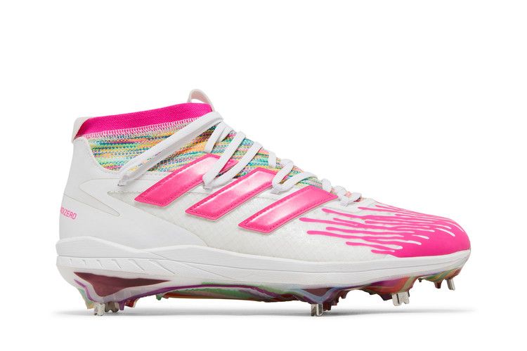 Adidas Adizero Afterburner 8 NWV 'Dripped Out - White Shock Pink' — Cloud White/Shock Pink/Pulse Aqua
