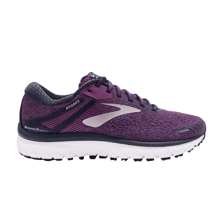 Brooks Wmns Adrenaline GTS 18 'Warren Buffett' PE — Purple/Navy/Rose Gold