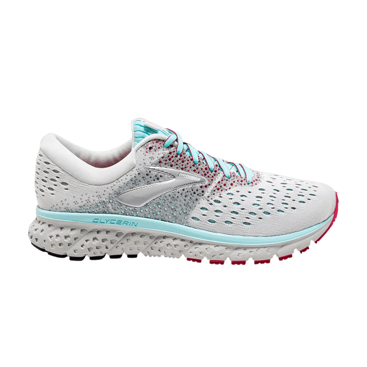 Brooks Wmns Glycerin 16 'White Blue Pink' — White/Blue/Pink
