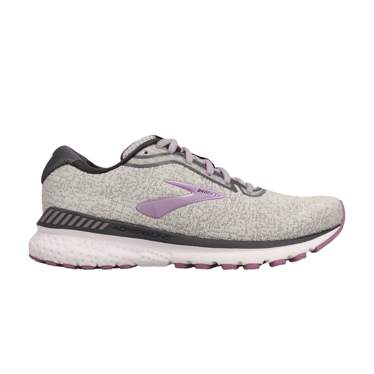 Brooks Wmns Adrenaline GTS 20 D Wide 'Purple' — Grey/Purple/White