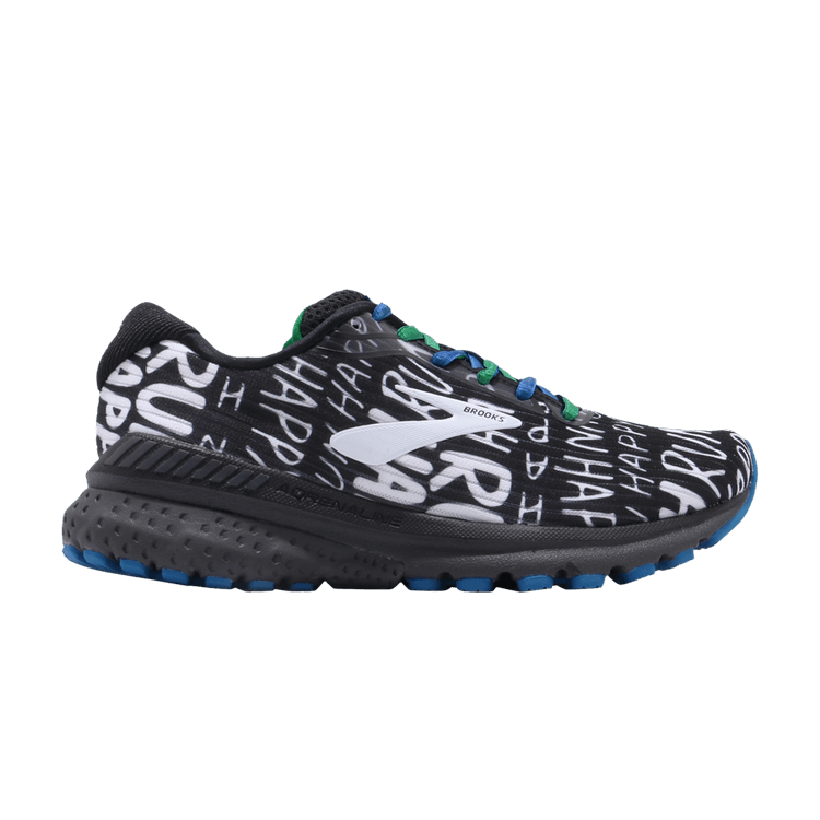 Brooks Wmns Adrenaline GTS 20 'Happy Run' — Black/White