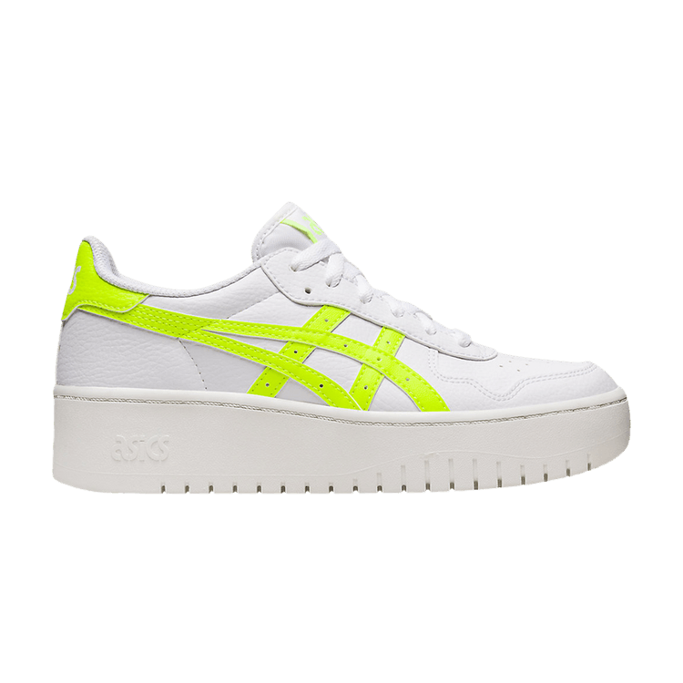 Asics Wmns Japan S PF 'White Safety Yellow' — White/Safety Yellow