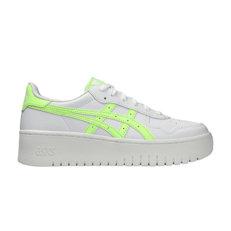 Asics Wmns Japan S PF 'White Illuminate Green' — White/Illuminate Green