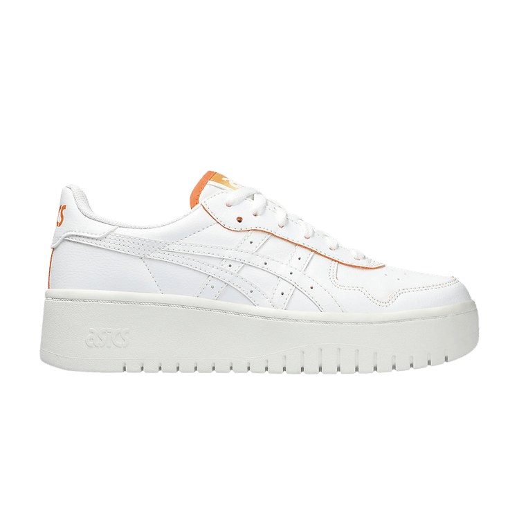 Asics Wmns Japan S PF 'White Orange Lily' — White/Orange Lily