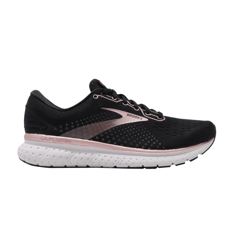 Brooks Wmns Glycerin 18 'Metallic Collection - Black Rose Gold' — Black/Rose Gold