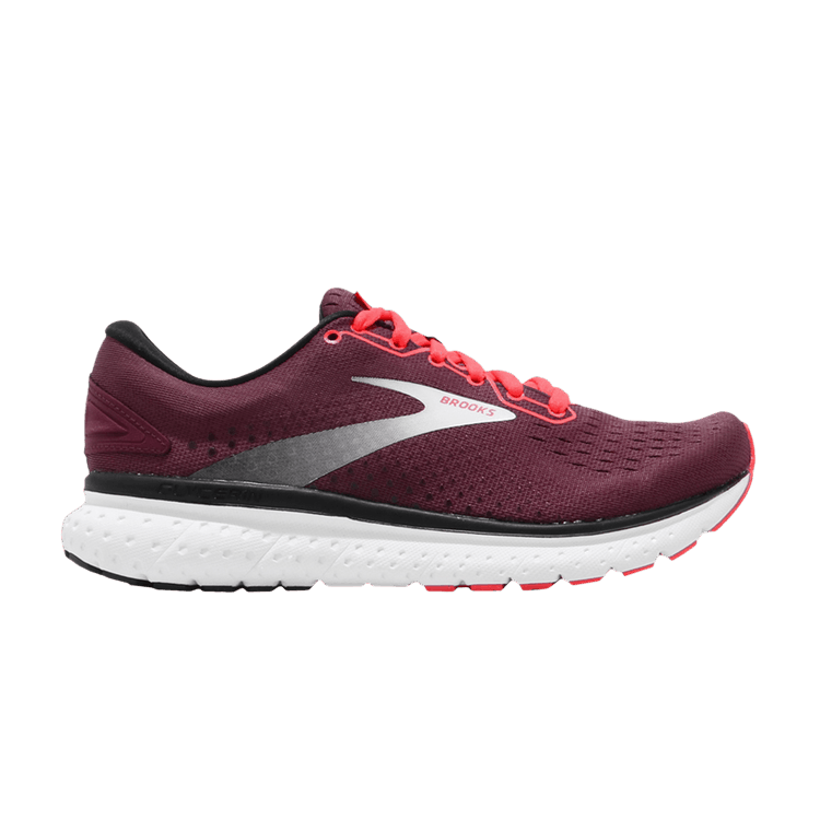 Brooks Wmns Glycerin 18 'Dark Red' — Dark Red/White/Infrared