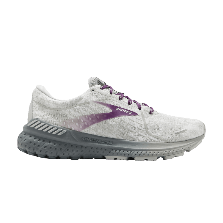 Brooks Wmns Adrenaline GTS 21 'Abstract Pack - White Oyster' — White/Oyster/Primer Grey