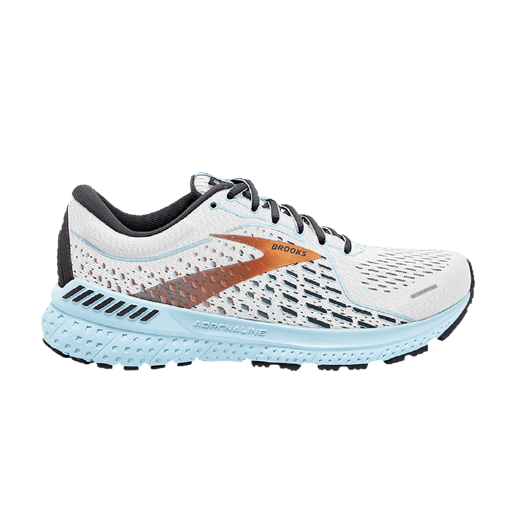 Brooks Wmns Adrenaline GTS 21 Wide 'White Light Blue' — White/Alloy/Light Blue