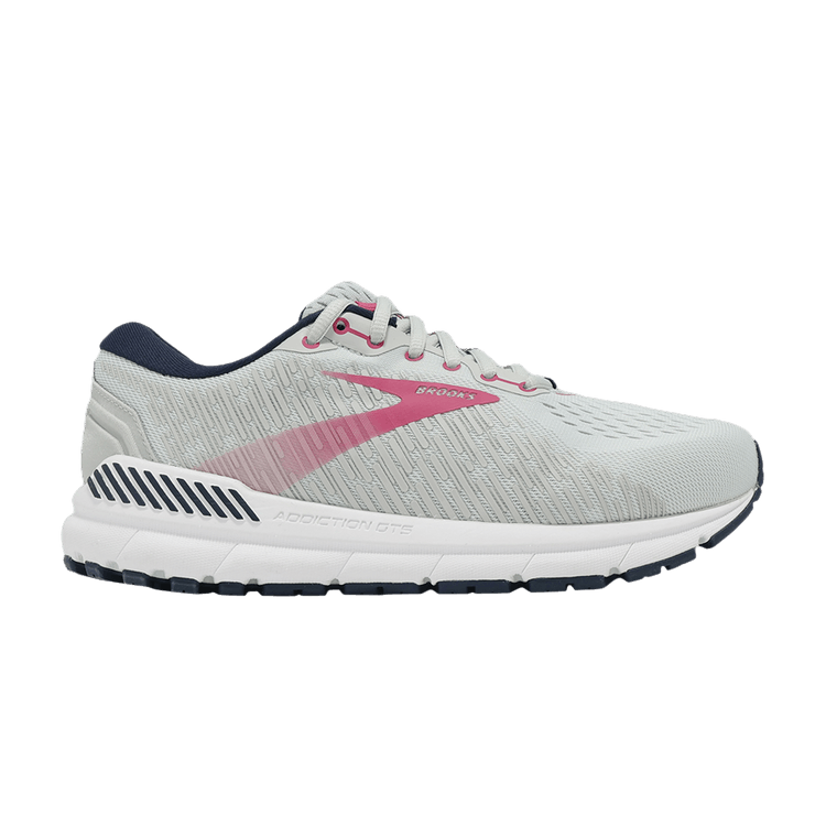 Brooks Wmns Addiction GTS 15 2E Wide 'Oyster Peacoat Lilac Rose' — Oyster/Peacoat/Lilac Rose