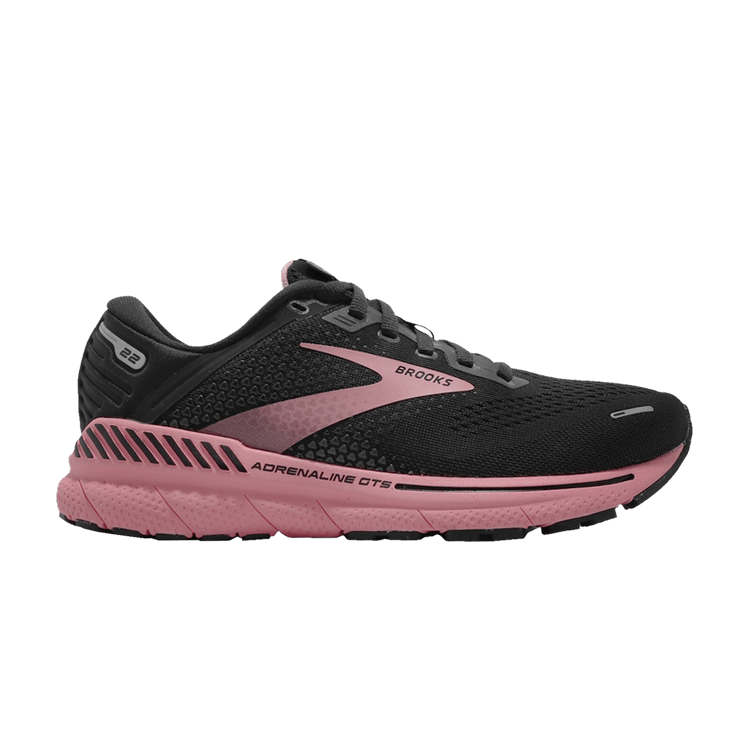 Brooks Wmns Adrenaline GTS 22 'Black Pink' — Black/Pink