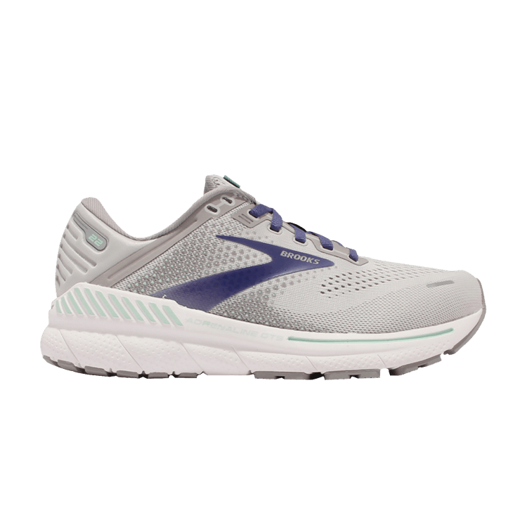 Brooks Wmns Adrenaline GTS 22 2E Wide 'Grey Purple' — Grey/Purple