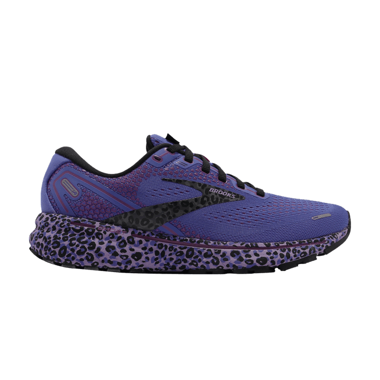 Brooks Wmns Ghost 14 'Electric Cheetah Run Wild - Purple Black' — Purple/Black