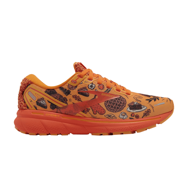 Brooks Wmns Ghost 14 'Turkey Trot & Thanksgiving' — Citrus/Gold Flame/Orangeade