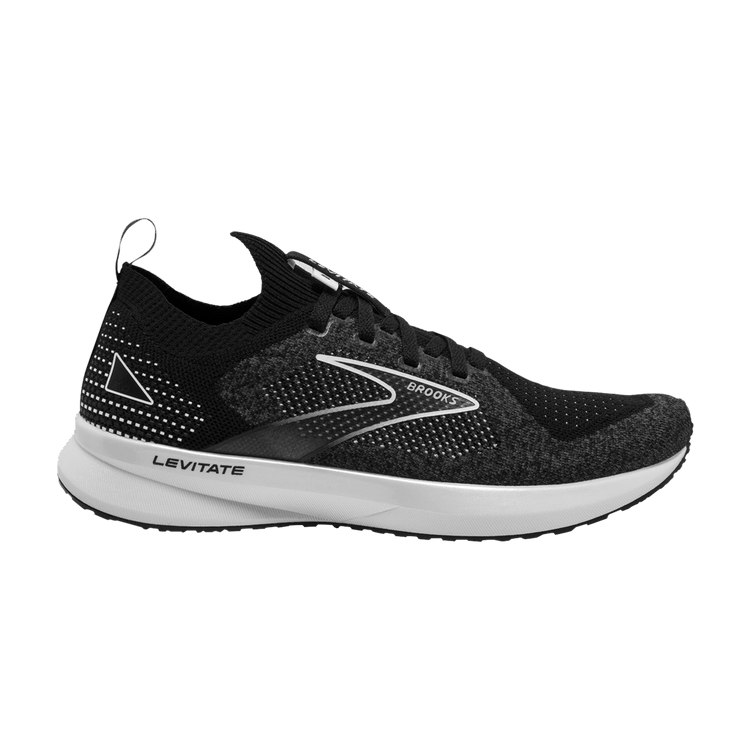 Brooks Wmns Levitate StealthFit 5 'Black Grey' — Black/Grey/White